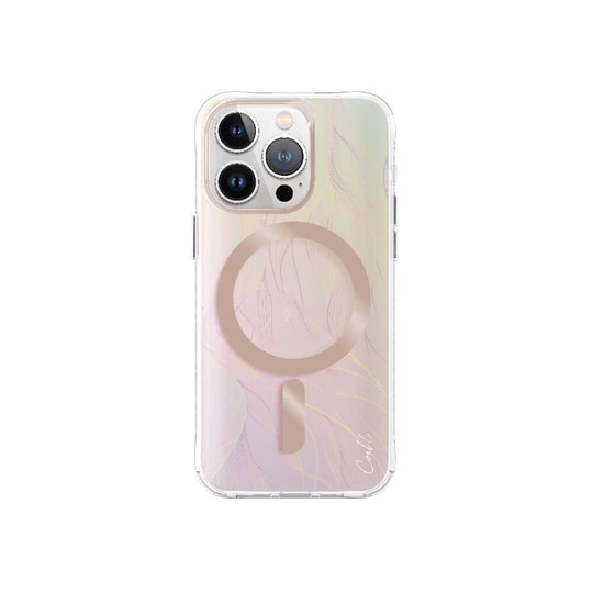 Apple iPhone 15 Pro Kılıf M-safe Şarj Özellikli Yaprak Desenli Coehl Willow Kapak