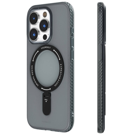 Apple iPhone 15 Pro Kılıf M-safe Şarj Özellikli Youngkit Rock Serisi Kapak