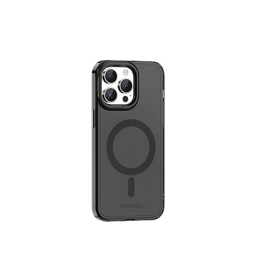 Apple iPhone 15 Pro Kılıf M-safe Şarj Özellikli Saydam Arka Yüzey Recci Crystal Color Serisi Kapak