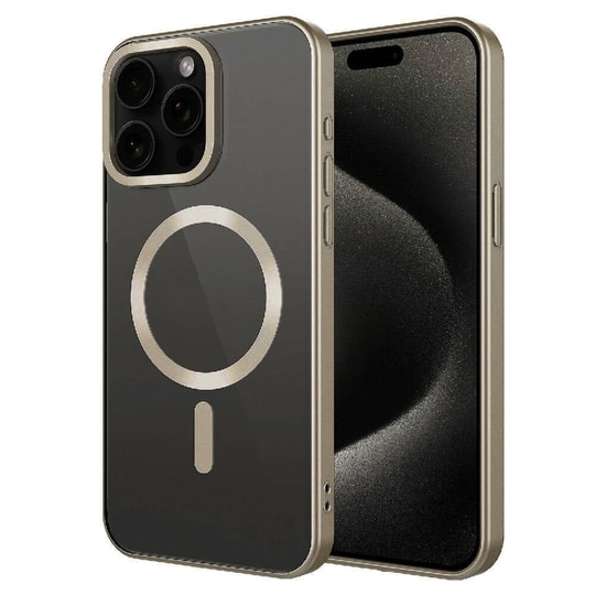Apple iPhone 15 Pro Kılıf Mat Tasarımlı M-safe Wireless Şarj Özellikli Zore Mat Setro Kapak