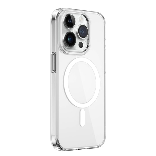 Apple iPhone 15 Pro Kılıf Wiwu FYY-014 M-safe Şarj Özellikli Şeffaf Kapak