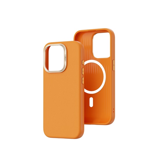 Apple iPhone 15 Pro Wiwu SP-019 Magsafe Şarj Özellikli Vegan Leather Deri Kapak