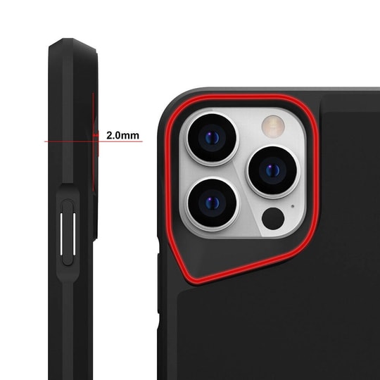 Apple iPhone 15 Pro Kılıf Zore Standlı Airbag Kenarlı T-Max Mat Kapak