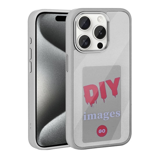 Apple iPhone 15 Pro Max Kılıf Ekranı Yansıtan Akıllı NFC Kapak
