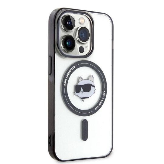 Apple iPhone 15 Pro Max Kılıf Karl Lagerfeld M-safe Şarj Özellikli IML Choupette Orjinal Lisanslı Kapak
