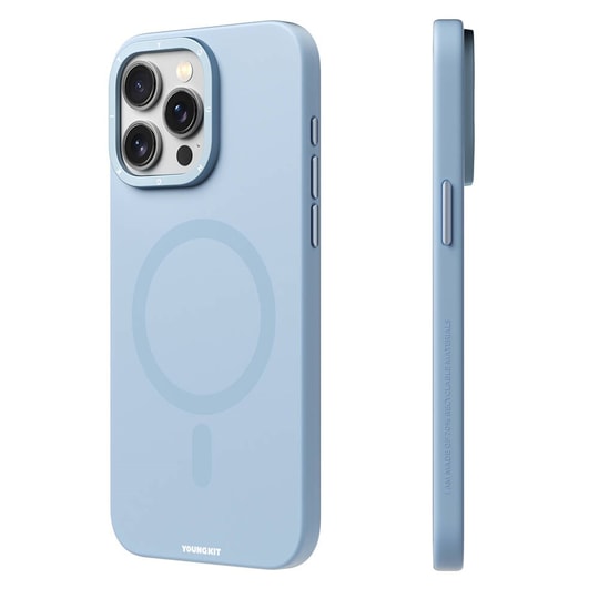 Apple iPhone 15 Pro Max Kılıf Magsafe Şarj Özellikli Çizilmeye Ve Aşınmaya Dayanıklı Youngkit Velvet Magnet Serisi Kapak