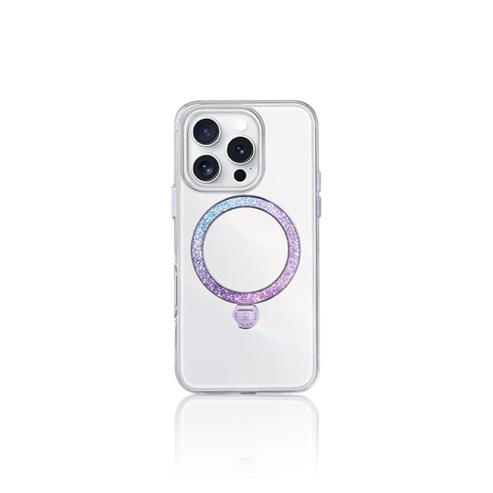 Apple iPhone 15 Pro Max Kılıf M-safe Şarj Özellikli Standlı Pynana Dancing Streamer Serisi Kapak