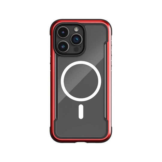 Apple iPhone 15 Pro Max Kılıf M-safe Şarj Özellikli Airbagli Raptic Shield Serisi Şeffaf Arka Yüzey Kapak
