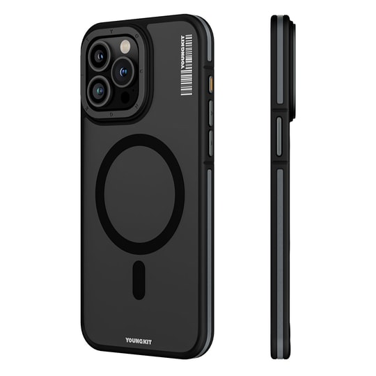 Apple iPhone 15 Pro Max Kılıf M-safe Şarj Özellikli Youngkit Rock Sand Serisi Kapak