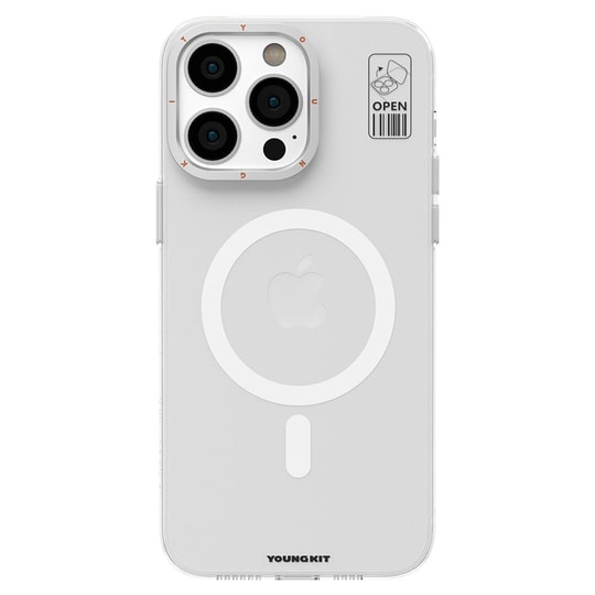 Apple iPhone 15 Pro Max Kılıf M-safe Şarj Özellikli Standlı YoungKit Hermit Bracket Serisi Kapak
