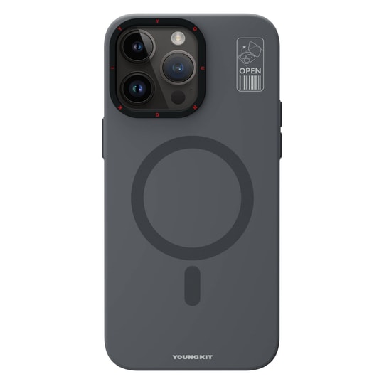 Apple iPhone 15 Pro Max Kılıf M-safe Şarj Özellikli Standlı YoungKit Hermit Bracket Serisi Kapak