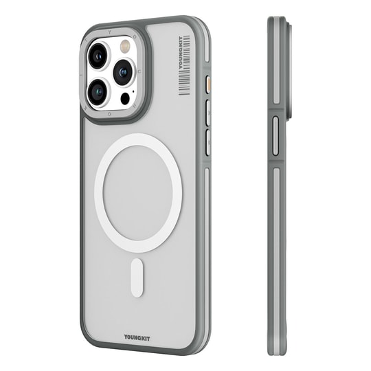 Apple iPhone 15 Pro Max Kılıf M-safe Şarj Özellikli Youngkit Rock Sand Serisi Kapak