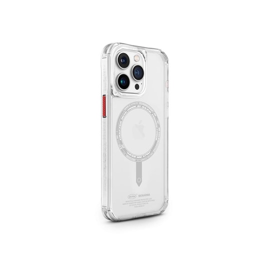 Apple iPhone 15 Pro Max Kılıf SkinArma Şeffaf Airbag Tasarımlı M-safe Şarj Özellikli Saido Kapak