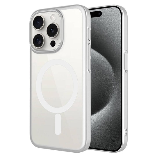 Apple iPhone 15 Pro Max Kılıf Wireless Şarj Özellikli Sert PC Zore Mat Riksos M-safe Kapak
