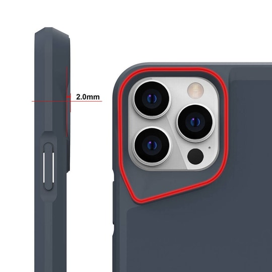 Apple iPhone 15 Pro Max Kılıf Zore Standlı Airbag Kenarlı T-Max Mat Kapak
