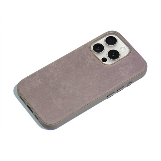 Apple iPhone 15 Pro Max Kılıf Zore PU Suni Deri Mimoza Kapak