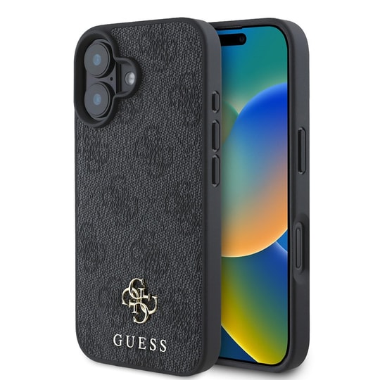 Apple iPhone 16 Kılıf Guess Orjinal Lisanslı M-safe Şarj Özellikli Small 4G Classic Kapak