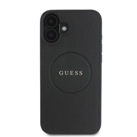 Apple iPhone 16 Kılıf Guess Orjinal Lisanslı Magsafe Şarj Özellikli Yazı Logolu Grained Kapak