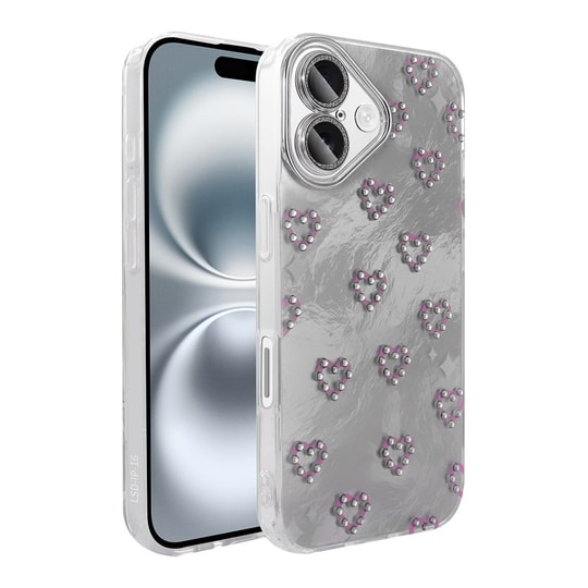 Apple iPhone 16 Kılıf Kamera Korumalı Figürlü Zore Ponti Silikon Kapak