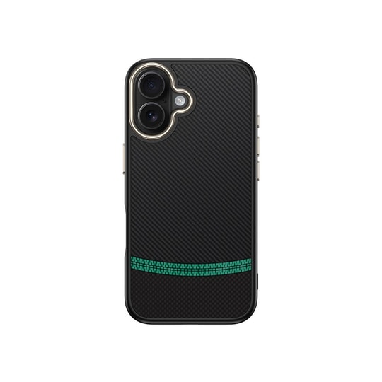 Apple iPhone 16 Kılıf M-safe Şarj Özellikli Karbon Fiber Görünümlü Zore Antina Kapak