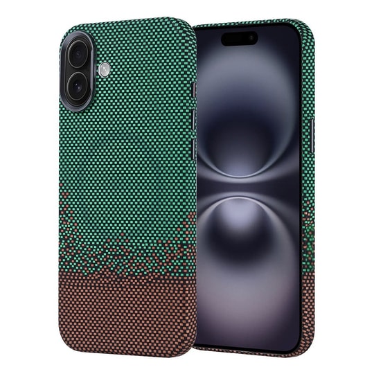 Apple iPhone 16 Plus Kılıf M-safe Şarj Özellikli Karbon Fiber Görünümlü Zore Nekst Kapak