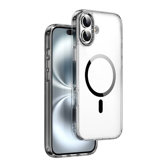 Apple iPhone 16 Plus Kılıf Wiwu MCC-101 iShield Pro Serisi M-safe Şarj Özellikli Crystal Sert PC Kapak