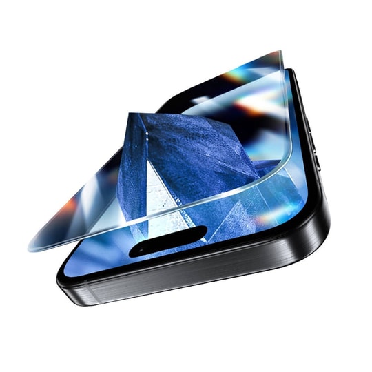 Apple iPhone 16 Pro Benks Glass Warrior Safir Coating 0.9mm Kenarları Dayanıklaştırılmış Cam Ekran Koruyucu + Kolay Uygulama Aparatı