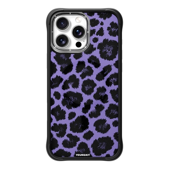 Apple iPhone 16 Pro Kılıf M-safe Şarj Özellikli Youngkit Leopard Serisi Kapak