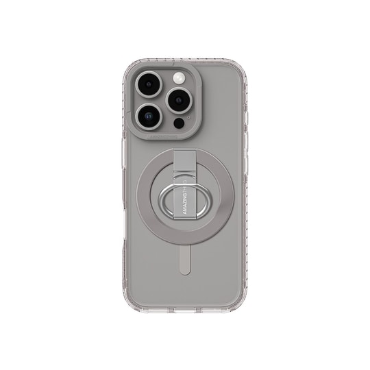 Apple iPhone 16 Pro Kılıf M-safe Şarj Özellikli Yüzük Standlı Amazingthing Titan Pro Serisi Kapak