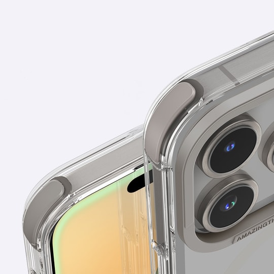 Apple iPhone 16 Pro Kılıf M-safe Şarj Özellikli Transparan Renk Geçişli Zore Toros Kapak