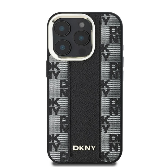 Apple iPhone 16 Pro Max Kılıf DKNY Orjinal Lisanslı Magsafe Şarj Özellikli 3D Yazılı Checkered Pattern Kapak