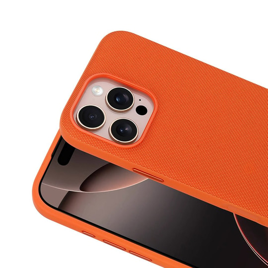 Apple iPhone 16 Pro Max Kılıf M-Safe Şarj Özellikli Kumaş Tasarımlı Zore Miami Sert PC Kapak