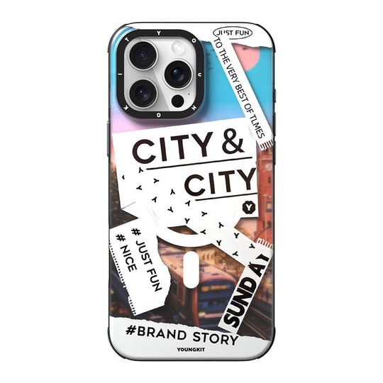Apple iPhone 16 Pro Max Kılıf M-safe Şarj Özellikli Youngkit A-City Serisi Kapak