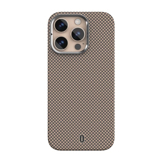 Apple iPhone 16 Pro Max Kılıf Wiwu DCC-208 M-safe Şarj Özellikli Kamera Standlı Aramid Fiber Tasarım Kapak