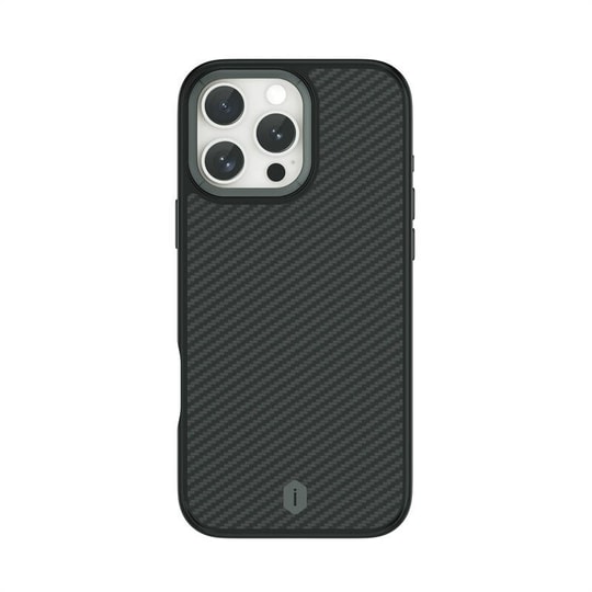 Apple iPhone 16 Pro Max Kılıf Wiwu DCC-205 M-safe Şarj Özellikli Aramid Fiber Tasarım Kapak