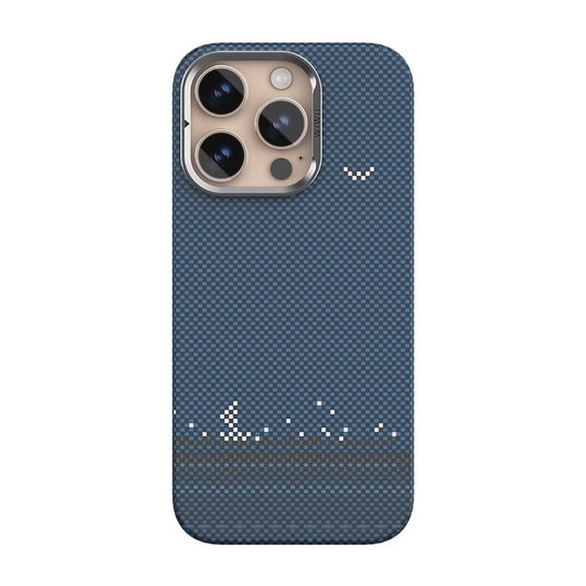 Apple iPhone 16 Pro Max Kılıf Wiwu DCC-209 M-safe Şarj Özellikli Kamera Standlı Aramid Fiber Tasarım Kapak