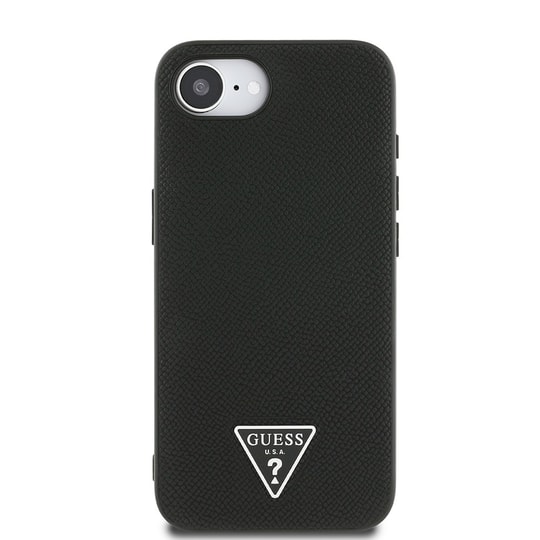 Apple iPhone 16E Kılıf Guess Orjinal Lisanslı M-safe Şarj Özellikli Grained Triangle Kapak