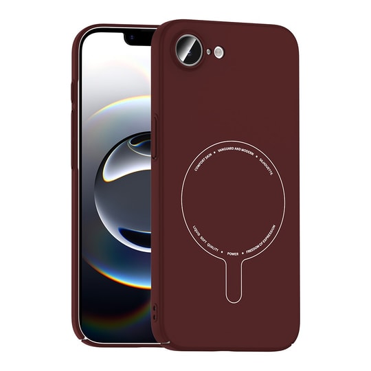 Apple iPhone 16E Kılıf M-Safe Şarj Özellikli Kamera Korumalı Zore Elio Sert PC Kapak
