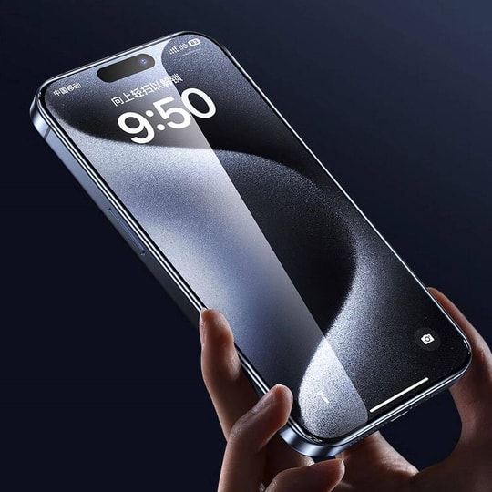 Apple iPhone 16E Wiwu GT-008 Polimer Oleofobik Kaplama Şeffaf Pürüzsüz Temperli Cam Ekran Koruyucu 10lu Paket