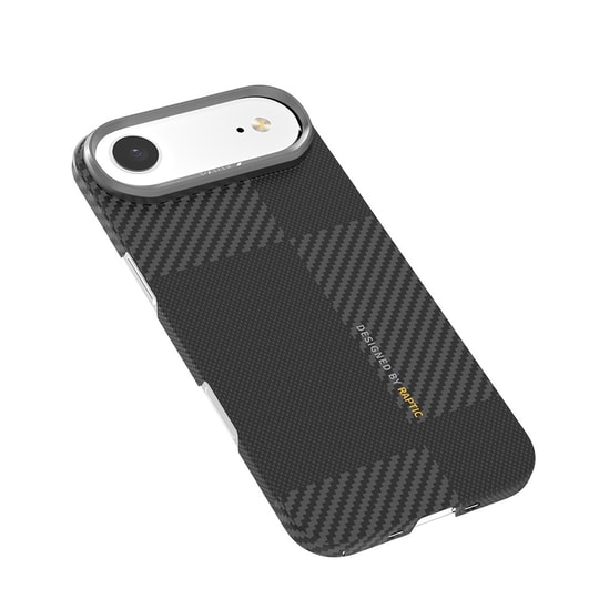 Apple iPhone 17 Air Kılıf M-safe Şarj Özellikli 600D Metal Kamera Çerçeveli Raptic Aramid Fiber Geotik Serisi Kapak