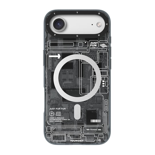 Apple iPhone 17 Air Kılıf M-safe Şarj Özellikli Kamera Denetim Butonlu Youngkit Technology Serisi Kapak