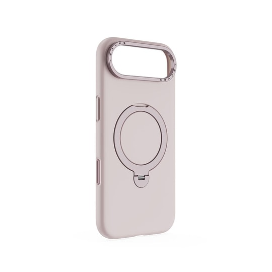 Apple iPhone 17 Air Kılıf M-safe Şarj Özellikli Metal Standlı Sıvı Silikon Lenyes CK223 Kapak