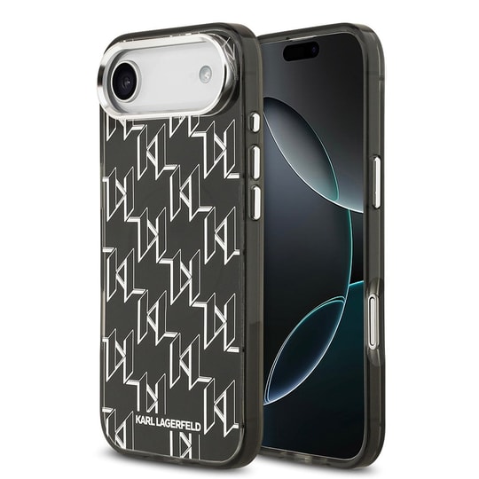 Apple iPhone 17 Air Kılıf Orjinal Lisanslı M-safe Şarj Özellikli Karl Lagerfeld IML Baskılı Monogram Dizayn Kapak