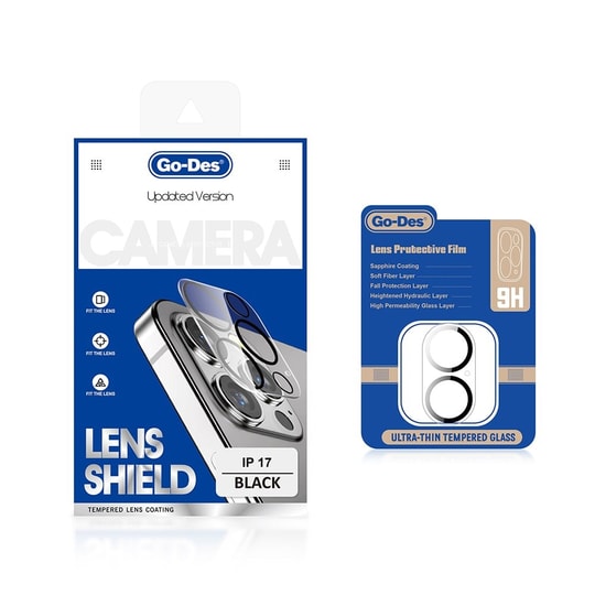 Apple iPhone 17 Go Des Lens Shield CL-14 Kamera Lens Koruyucu