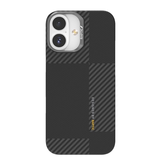 Apple iPhone 17 Kılıf M-safe Şarj Özellikli 600D Metal Kamera Çerçeveli Raptic Aramid Fiber Geotik Serisi Kapak