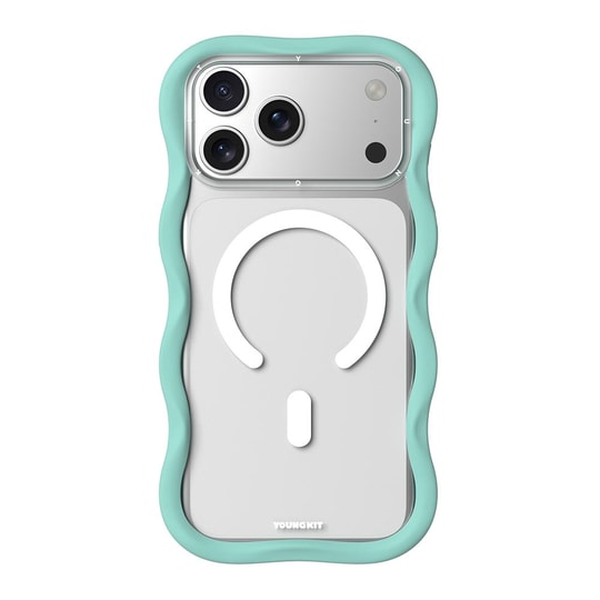 Apple iPhone 17 Pro Kılıf M-safe Şarj Özellikli Youngkit Wave Clear Serisi Kapak