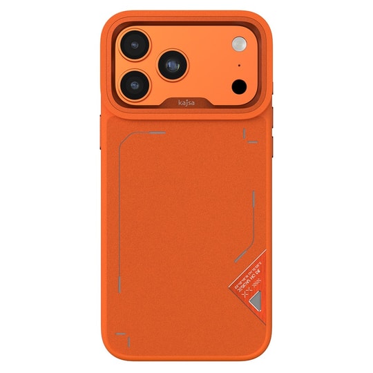 Apple iPhone 17 Pro Kılıf M-safe Şarj Özellikli O-Ring Metal Kamera Çerçeveli Kajsa Matrix Collection Kapak