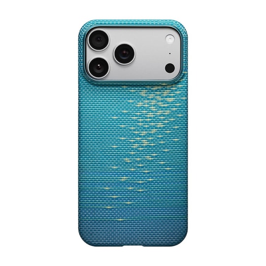 Apple iPhone 17 Pro Kılıf M-safe Şarj Özellikli Aramid Fiber Pitaka Glints of Gold Ultra Slim Serisi Kapak
