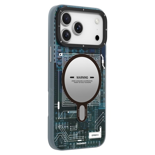 Apple iPhone 17 Pro Kılıf M-safe Şarj Özellikli Şeffaf Tasarımlı Wlons Apel Kapak