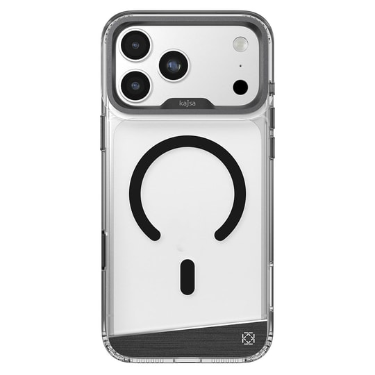 Apple iPhone 17 Pro Kılıf M-safe Şarj Özellikli Airbag Tasarımlı O-Ring Şeffaf Kajsa Trans Alüminyum Shield Serisi Kapak